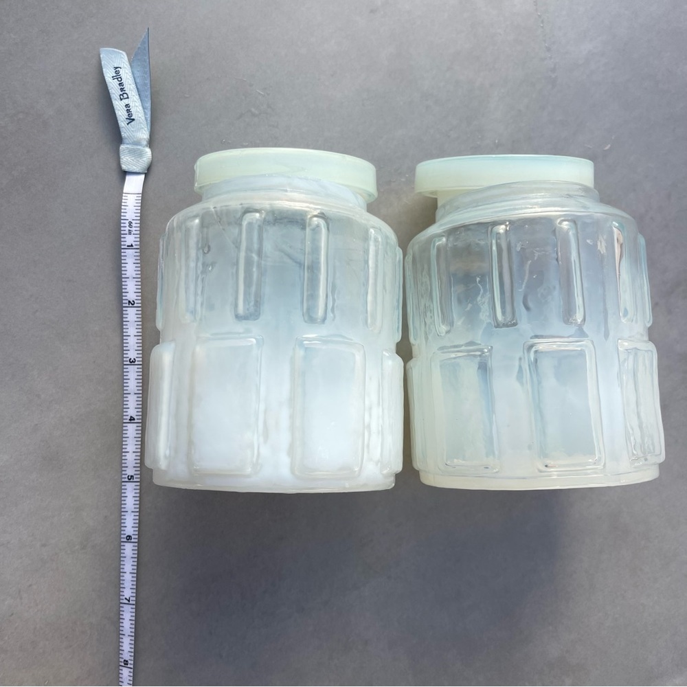 Opalite Jar Set - Candle Holder / decor - Picture 2 of 8